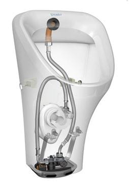 DURAVIT DURASTYLE pisoár s automatickým splachovačom, napájanie z batérie, zadný prívod vody 2804310000 Obrázek - fotka