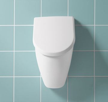 VILLEROY & BOCH SUBWAY pisoár, zadný prívod vody, alpská biela 75130101 Obrázek - fotka