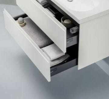 LAUFEN LANI skrinka pod umývadlo 118x37x51, 5 cm, 2 zásuvky, s organizérom, biela mat H4042221122601 Obrázek - fotka