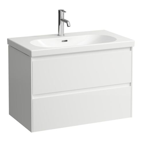 LAUFEN LANI skrinka pod umývadlo 78,4x44,2x51,5 cm, 2 zásuvky, s organizérom, matná biela H4035521122601 Obrázek - Hlavní obrázek
