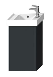 LAUFEN FIORA skrinka pod umývadielko 40,8x26x67,4 cm, 1 dvierka, Push-open, lesklá šedá