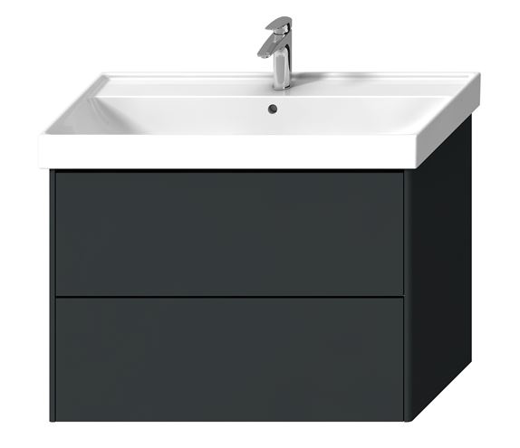 LAUFEN FIORA skrinka pod umývadlo 95,7x45,3x67,4 cm, 2 zásuvky, Push-open, lesklá šedá H40F9944013011 Obrázek - Hlavní obrázek