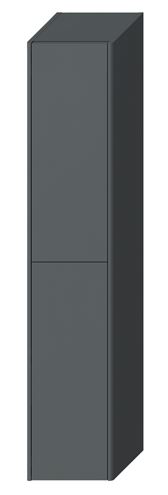 LAUFEN FIORA vysoká skrinka 32x32,2x161,8 cm, 2 dvierka, Push-open, lesklá šedá H43F9922303011 Obrázek - Hlavní obrázek