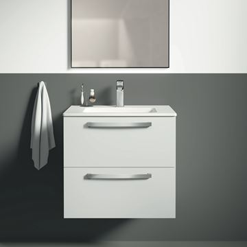 IDEAL STANDARD TEMPO skrinka pod umývadlo 60x44x55 cm, 2 zásuvky, lesklá biela  E3240WG Obrázek - fotka