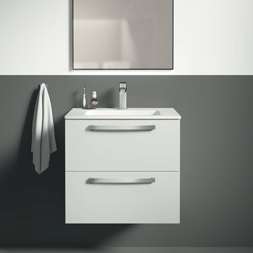 IDEAL STANDARD TEMPO skrinka pod umývadlo 60x44x55 cm, 2 zásuvky, lesklá biela  E3240WG Obrázek - fotka
