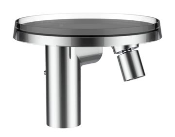 KARTELL BY LAUFEN bidetová stojanková batéria, s odtokovou súpravou, chróm
