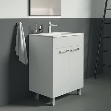 IDEAL STANDARD TEMPO skrinka pod umývadlo 60x44x84 cm, 2 dvierka, lesklá biela E3239WG Obrázek - fotka