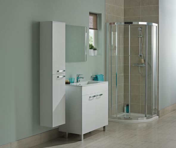 IDEAL STANDARD TEMPO skrinka pod umývadlo 60x44x84 cm, 2 dvierka, lesklá biela E3239WG Obrázek - fotka