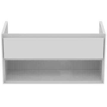 IDEAL STANDARD CONNECT AIR skrinka pod umývadlo 100x44x51, 7 cm, 1 zásuvka, 1 polica, matná biela/lesklá biela E0828B2 Obrázek - fotka