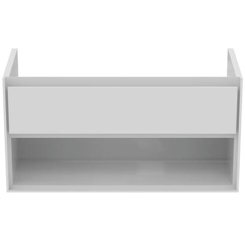 IDEAL STANDARD CONNECT AIR skrinka pod umývadlo 100x44x51, 7 cm, 1 zásuvka, 1 polica, matná biela/lesklá biela E0828B2 Obrázek - fotka