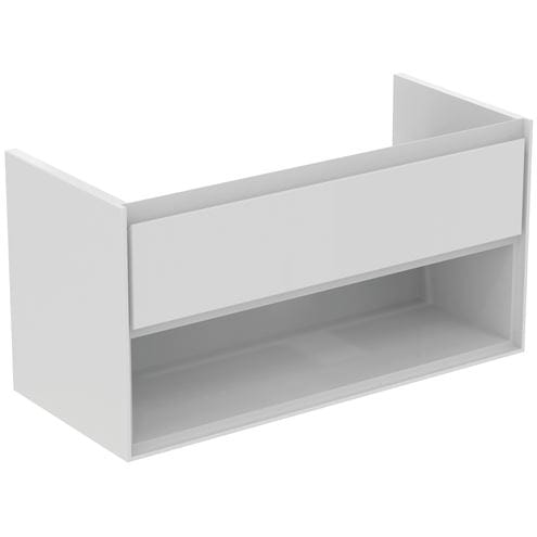 IDEAL STANDARD CONNECT AIR skrinka pod umývadlo 100x44x51, 7 cm, 1 zásuvka, 1 polica, matná biela/lesklá biela E0828B2 Obrázek - Hlavní obrázek