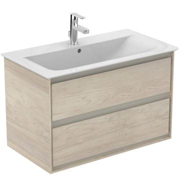 IDEAL STANDARD CONNECT AIR skrinka pod umývadlo 80x44x51,7 cm, 2 zásuvky, svetlá hnedá/svetlá pínia E0819UK Obrázek - fotka