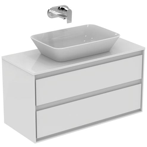 IDEAL STANDARD CONNECT AIR skrinka pod umývadlo 100x44x51, 7 cm, 2 zásuvky, matná biela/lesklá biela E0821B2 Obrázek - fotka