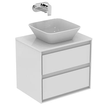 IDEAL STANDARD CONNECT AIR doska pod umývadlo 60,4x44,2x1,8 cm, lesklá biela E0848B2 Obrázek - fotka