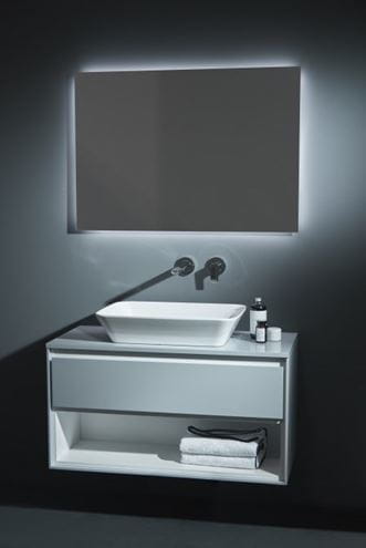 IDEAL STANDARD CONNECT AIR doska pod umývadlo 100,4x44,2x1,8 cm, lesklá šedá E0851EQ Obrázek - fotka