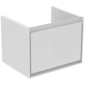 IDEAL STANDARD CONNECT AIR CUBE skrinka pod umývadlo 53x40,9x40 cm, 1 zásuvka, matná biela/lesklá biela