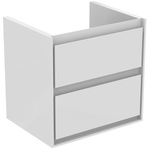 IDEAL STANDARD CONNECT AIR skrinka pod umývadlo 53x40,9x51,7 cm, 2 zásuvky, matná biela/lesklá biela