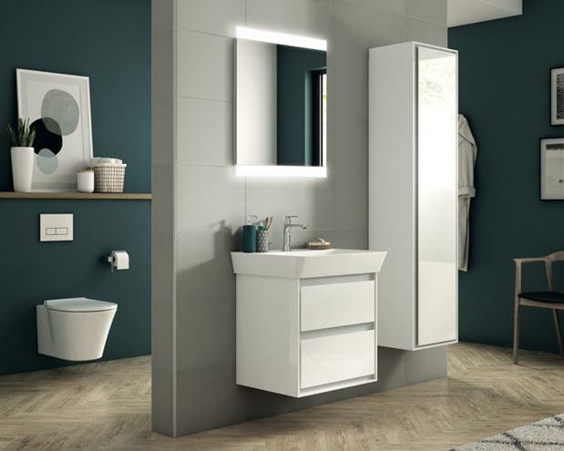IDEAL STANDARD CONNECT AIR skrinka pod umývadlo 53x40,9x51,7 cm, 2 zásuvky, matná biela/lesklá biela E1606B2 Obrázek - fotka