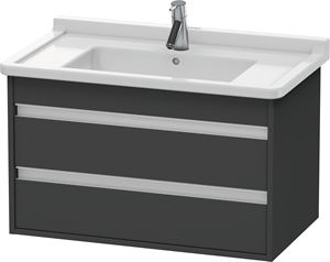 DURAVIT KETHO skrinka pod umývadlo 80x45,5x48 cm, 2 zásuvky, Graphit matt