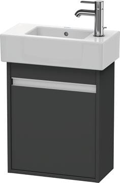 DURAVIT KETHO skrinka pod umývadielko 45x22,5x55 cm, 1 dvierka, pánty vpravo, Graphit matt