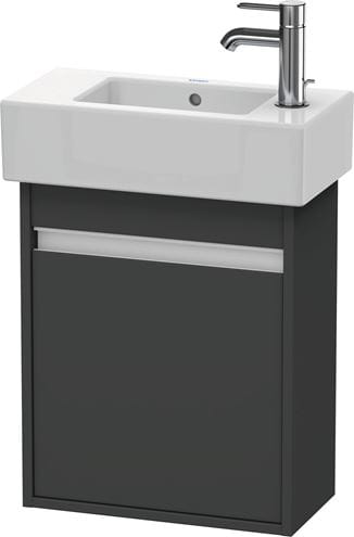 DURAVIT KETHO skrinka pod umývadielko 45x22,5x55 cm, 1 dvierka, pánty vpravo, Graphit matt KT6629R4949 Obrázek - Hlavní obrázek