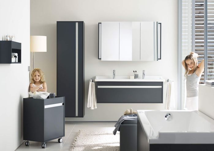 DURAVIT KETHO skrinka pod dvojumývadlo 115x45,5x41 cm, 1 zásuvka, White matt KT666901818 Obrázek - fotka