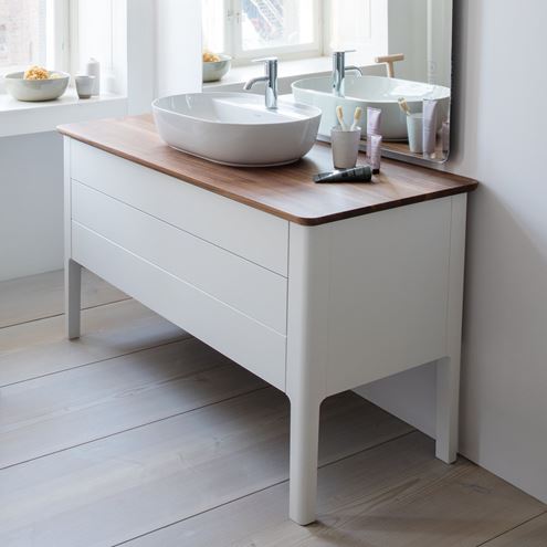 DURAVIT LUV skrinka pod umývadlo 133,8x57x74,3 cm, 2 zásuvky, Push-open, biely satén mat lak LU956603636 Obrázek - fotka