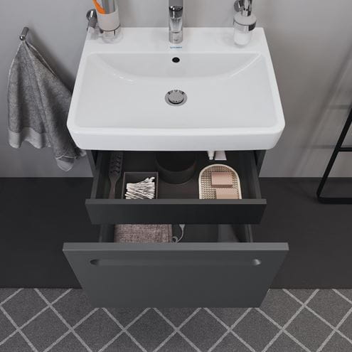 DURAVIT NO.1 skrinka pod umývadlo 54x42,6x47,8 cm, 1 zásuvka, Graphit matt N14381049490000 Obrázek - fotka