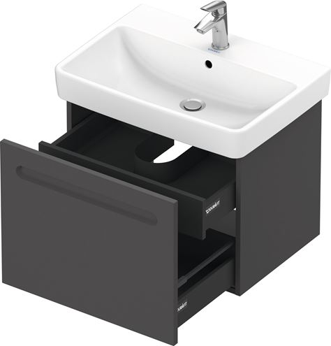 DURAVIT NO.1 skrinka pod umývadlo 59x42,6x47,8 cm, 1 zásuvka, Graphit matt N14382049490000 Obrázek - fotka