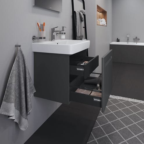 DURAVIT NO.1 skrinka pod umývadlo 59x42,6x47,8 cm, 1 zásuvka, Graphit matt N14382049490000 Obrázek - fotka