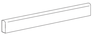 ABITARE GEOTECH sokl 7,5x60,4cm, grigio
