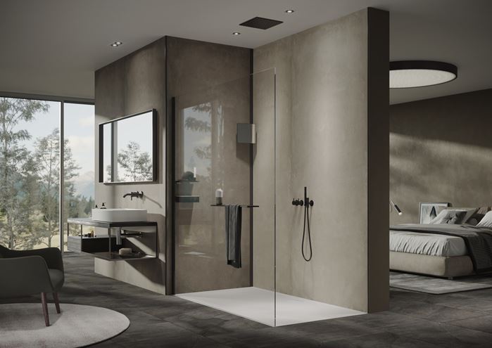 HÜPPE EASYSTYLE obkladový panel 100x255cm, italian stone sand beige ES0101.41L Obrázek - fotka
