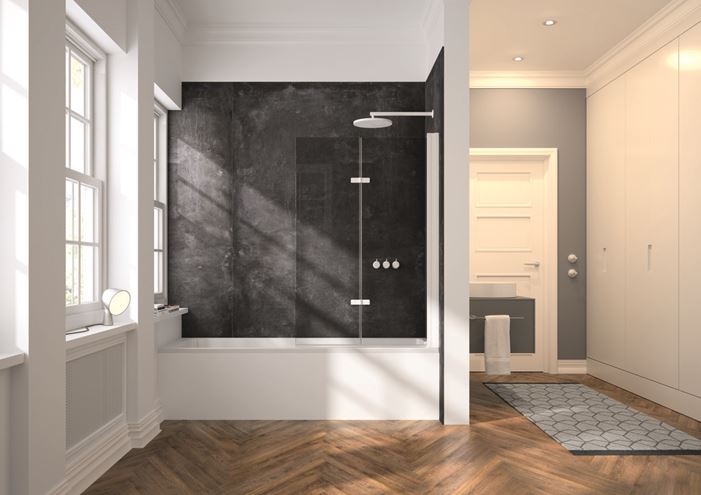 HÜPPE EASYSTYLE obkladový panel 100x255cm, italian stone anthracite ES0101.41A Obrázek - fotka