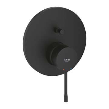 GROHE ESSENCE NEW vaňová podomietková batéria, s prepínačom, phantom black