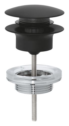 GROHE umývadlový výpust, click-clack, s prepadom, čierna 29510KF0 Obrázek - Hlavní obrázek