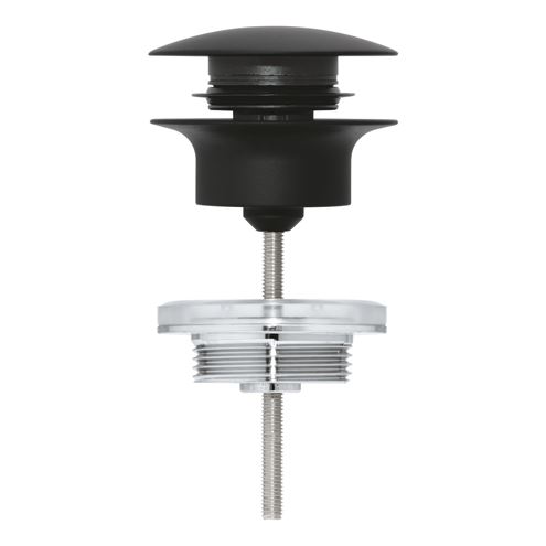 GROHE umývadlový výpust, click-clack, s prepadom, čierna 29510KF0 Obrázek - fotka