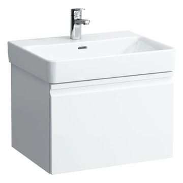 LAUFEN PRO S skrinka pod umývadlo 57x45x39,7 cm, 1 zásuvka, lesklá biela