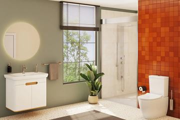 VITRA SENTO skrinka s umývadlom 78x48,5x68,5 cm, 2 dvierka, s osvetlením, white mat 60785 Obrázek - fotka
