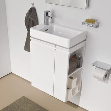 LAUFEN PRO S skrinka pod umývadlo 47x27,5x58 cm, 1 dvierka, pánty vľavo, 1 polička vpravo, matná biela H4830010954631 Obrázek - fotka