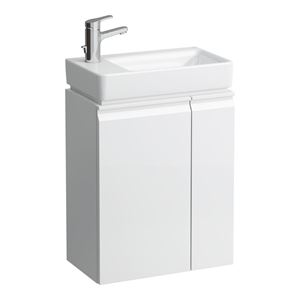 LAUFEN PRO S skrinka pod umývadlo 47x27,5x58 cm, 1 dvierka, pánty vľavo, 1 polička vpravo, matná biela