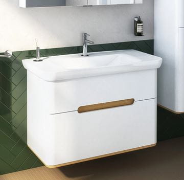 VITRA SENTO skrinka s umývadlom 98x48,5x68,5 cm, 2 zásuvky, s osvetlením, white mat 60826 Obrázek - fotka