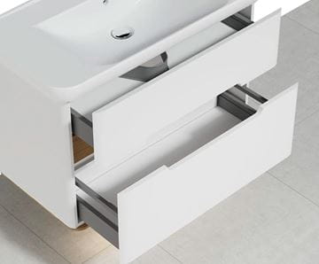 VITRA SENTO skrinka s umývadlom 98x48,5x68,5 cm, 2 zásuvky, s osvetlením, white mat 60826 Obrázek - fotka