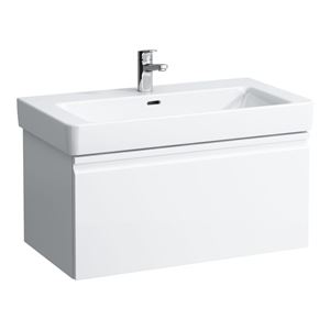 LAUFEN PRO S skrinka pod umývadlo 101x45x39,7 cm, 1 zásuvka, lesklá biela