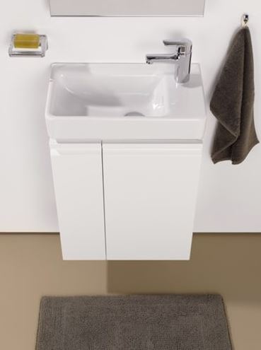 LAUFEN PRO S skrinka pod umývadlo 47x27,5x58 cm, 1 polica, 1 dvierka, pánty vpravo, matná biela H4830020954631 Obrázek - fotka