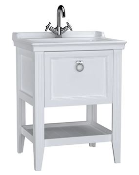 VITRA VALARTE skrinka s umývadlom 65x53x88 cm, 1 zásuvka, 1 polica, matná biela