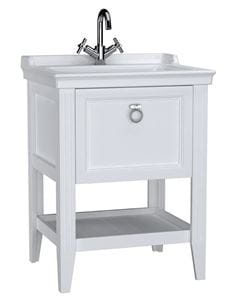 VITRA VALARTE skrinka s umývadlom 65x53x88 cm, 1 zásuvka, 1 polica, matná biela