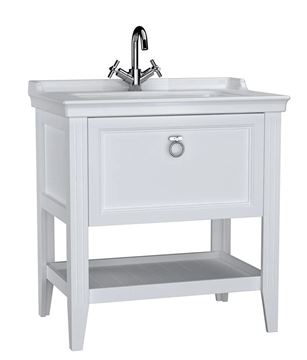 VITRA VALARTE skrinka s umývadlom 80x53x88 cm, 1 zásuvka, 1 polica, matná biela