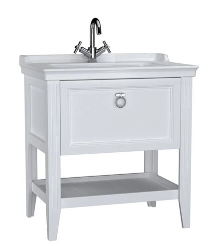 VITRA VALARTE skrinka s umývadlom 80x53x88 cm, 1 zásuvka, 1 polica, matná biela 62180 Obrázek - Hlavní obrázek