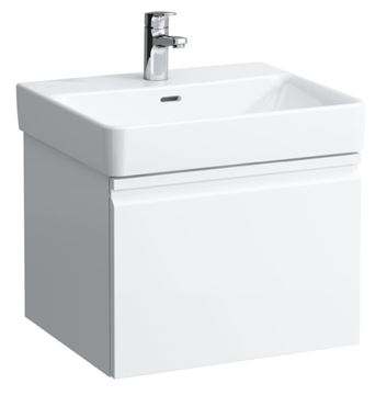LAUFEN PRO S skrinka pod umývadlo 52x45x39,7 cm, 1 zásuvka, lesklá biela