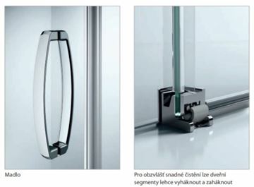 HÜPPE AURA ELEGANCE GT1700 sprchové dvere 170x200 cm, posuvné, ľavé, strieborná lesklá/sklo číra 401419.092.322.730 Obrázek - fotka